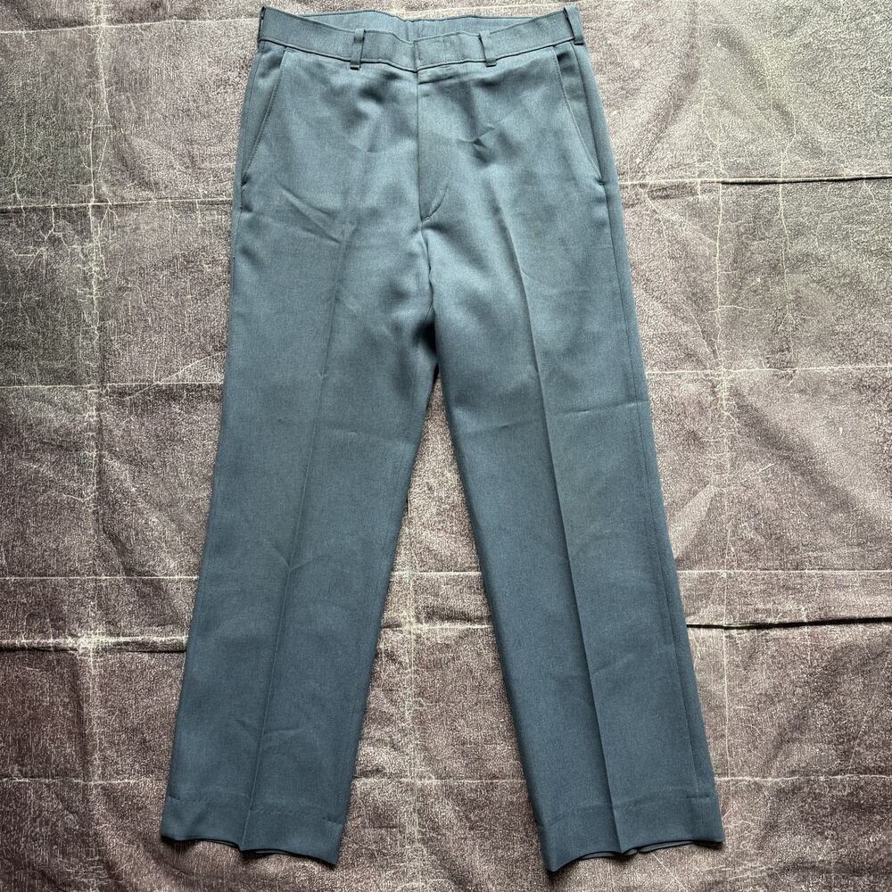 Men's Vintage 70's Levi's Action Slacks Powder Blue Light Dress Pants Sz 32 X 32